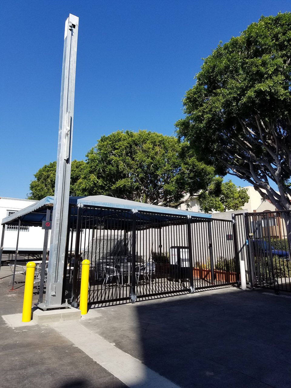 Decorative wrought iron fencing and gate installation by Lobby Traffic Systems